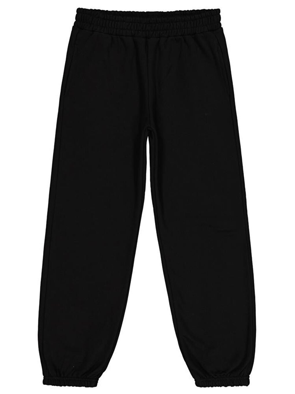 Siyah Girls Düz 10-13 Yaş Eşofman Altı