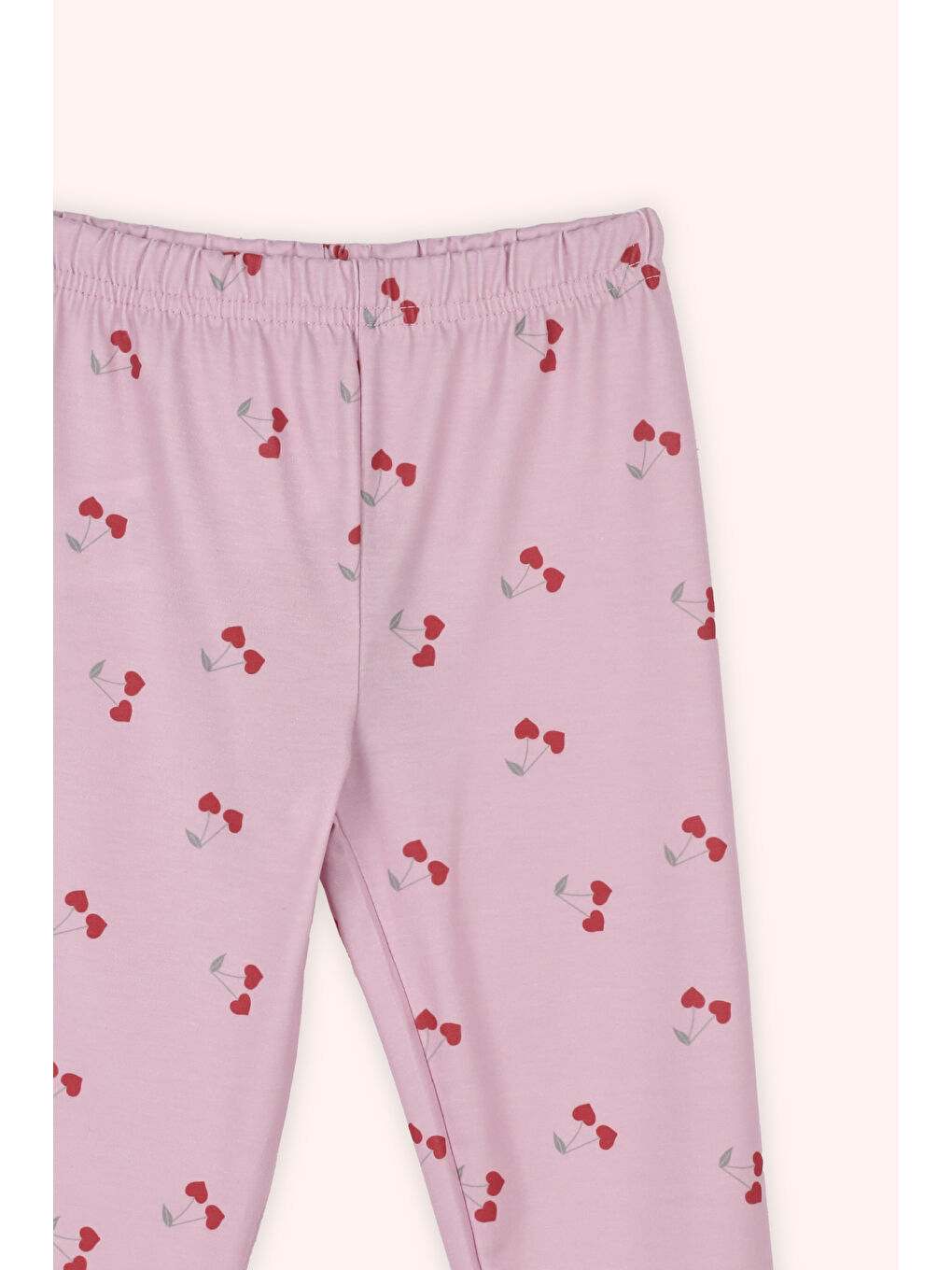 Kız Çocuk Desenli Tayt Pembe-2