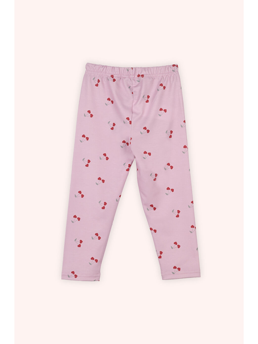 Kız Çocuk Desenli Tayt Pembe-1