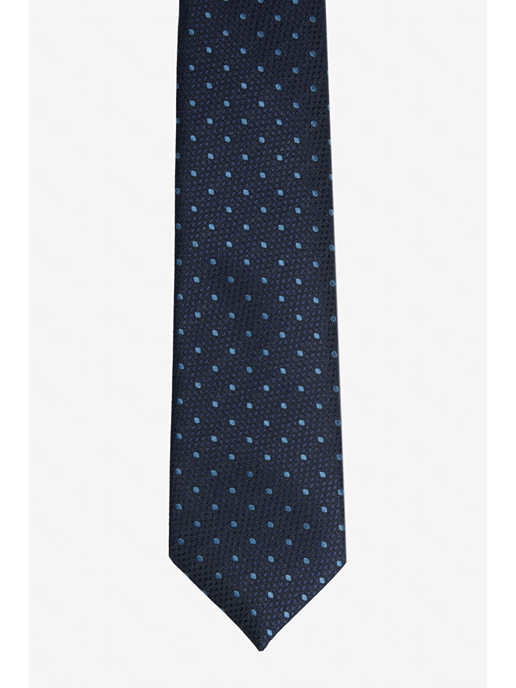 Erkek Lacivert-Açık Mavi Desenli Kravat-1