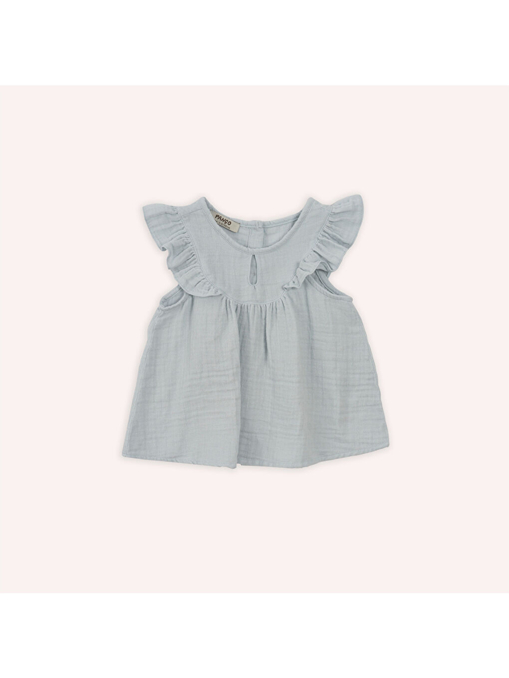 Mavi Kız Çocuk Yumuşak Dokulu Müslin Bluz Pembe