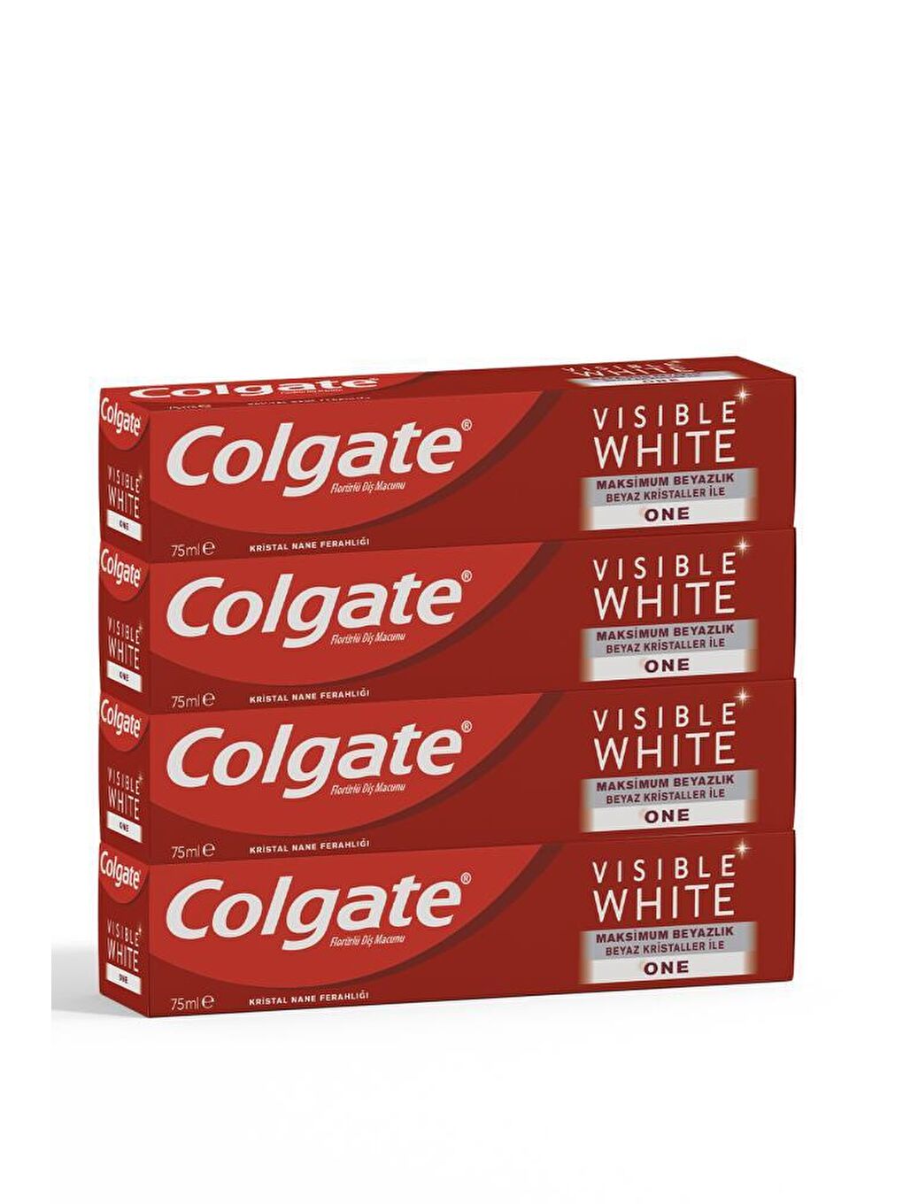 Colgate Beyaz Visible White Maksimum Beyazlık Beyazlatıcı Diş Macunu 75 ml x4 Adet