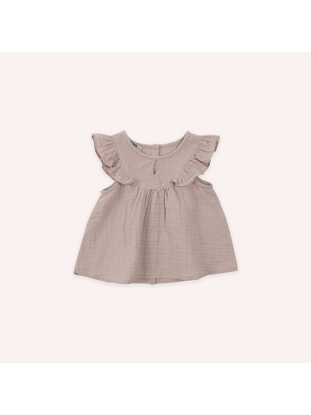 Kız Çocuk Yumuşak Dokulu Müslin Bluz Pembe