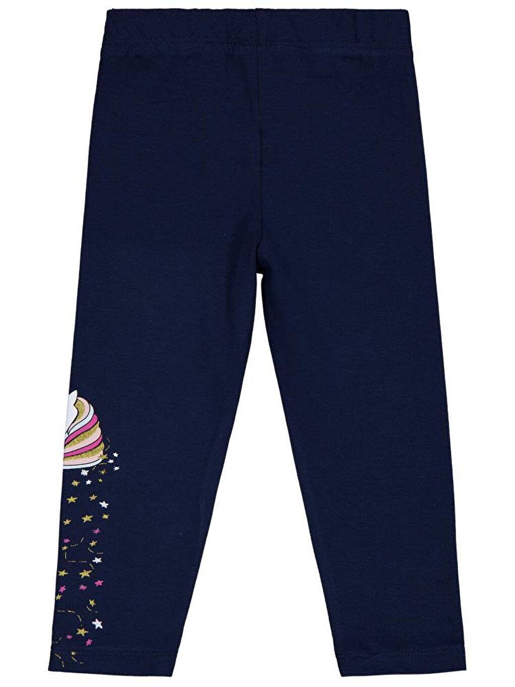 Lacivert Girls Baskılı 2-5 Yaş Tayt-1