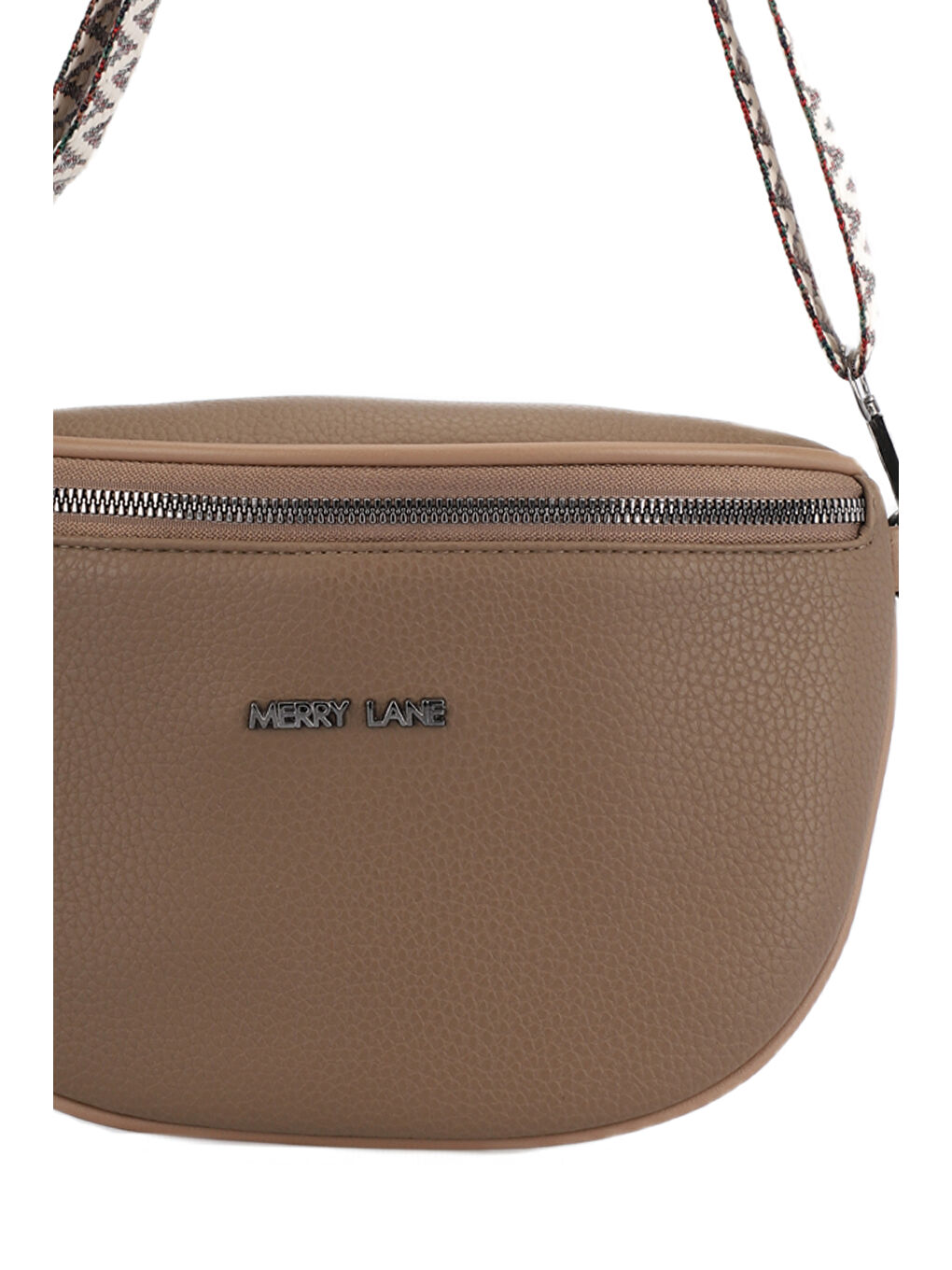 Bej KANGURU Kadın Omuz Çantası Vizon-2