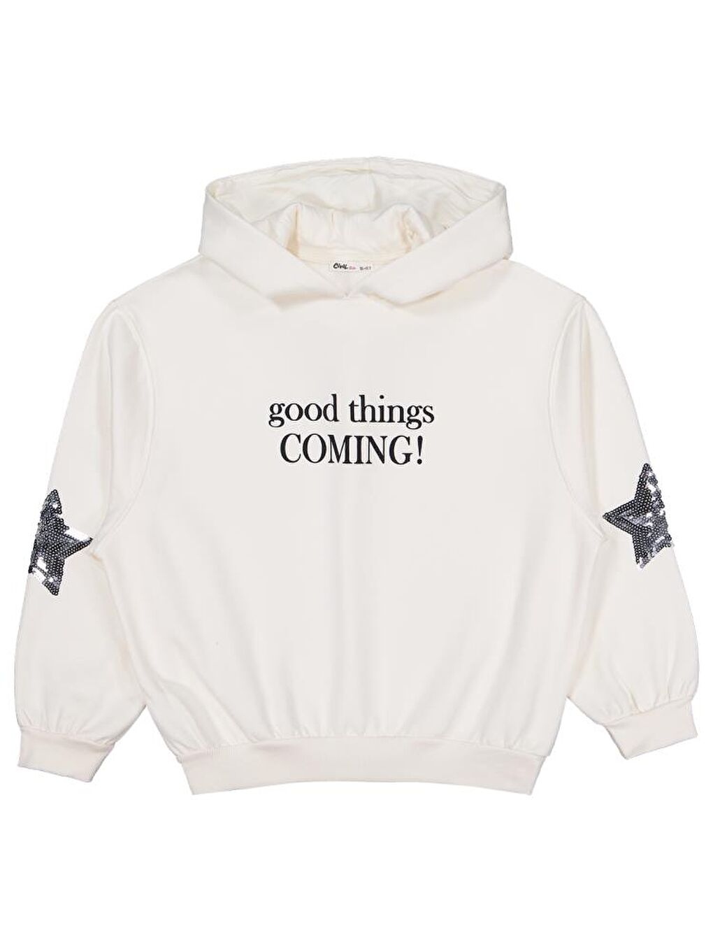 Ekru Girls Coming Baskılı 10-13 Yaş Sweatshirt