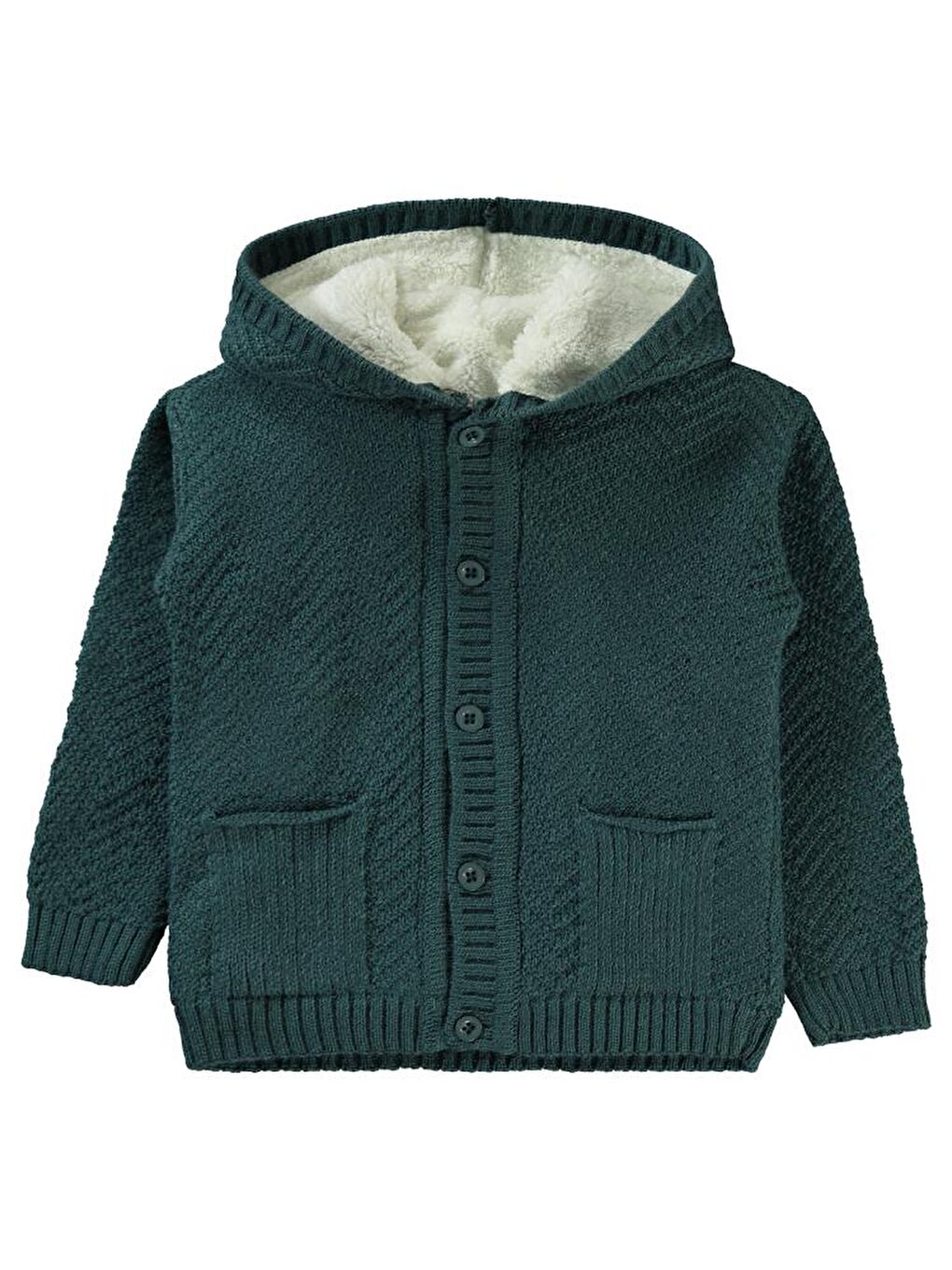 Petrol Boys İçi Welsoftlu Balık Sırtı 2-5 Yaş Hırka-1