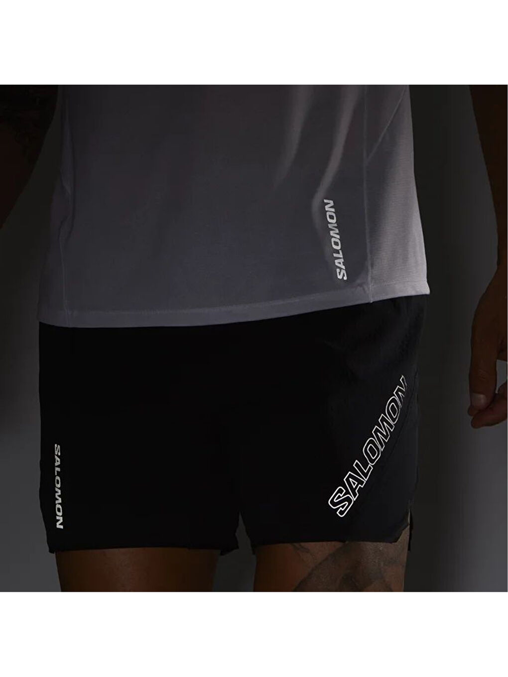 Sense Aero 5'' Erkek Siyah Koşu Şortu-4