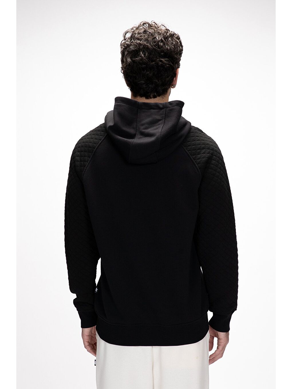 Siyah Grass Si̇yah Kapüşonlu Erkek Sweatshirt-2