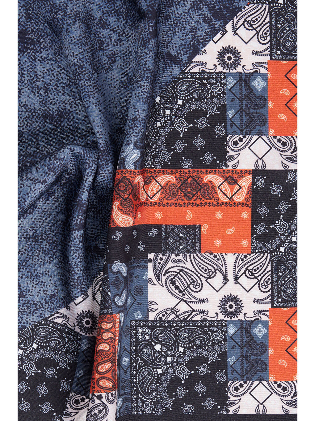 Erkek Lacivert-Kiremit Mendil-2