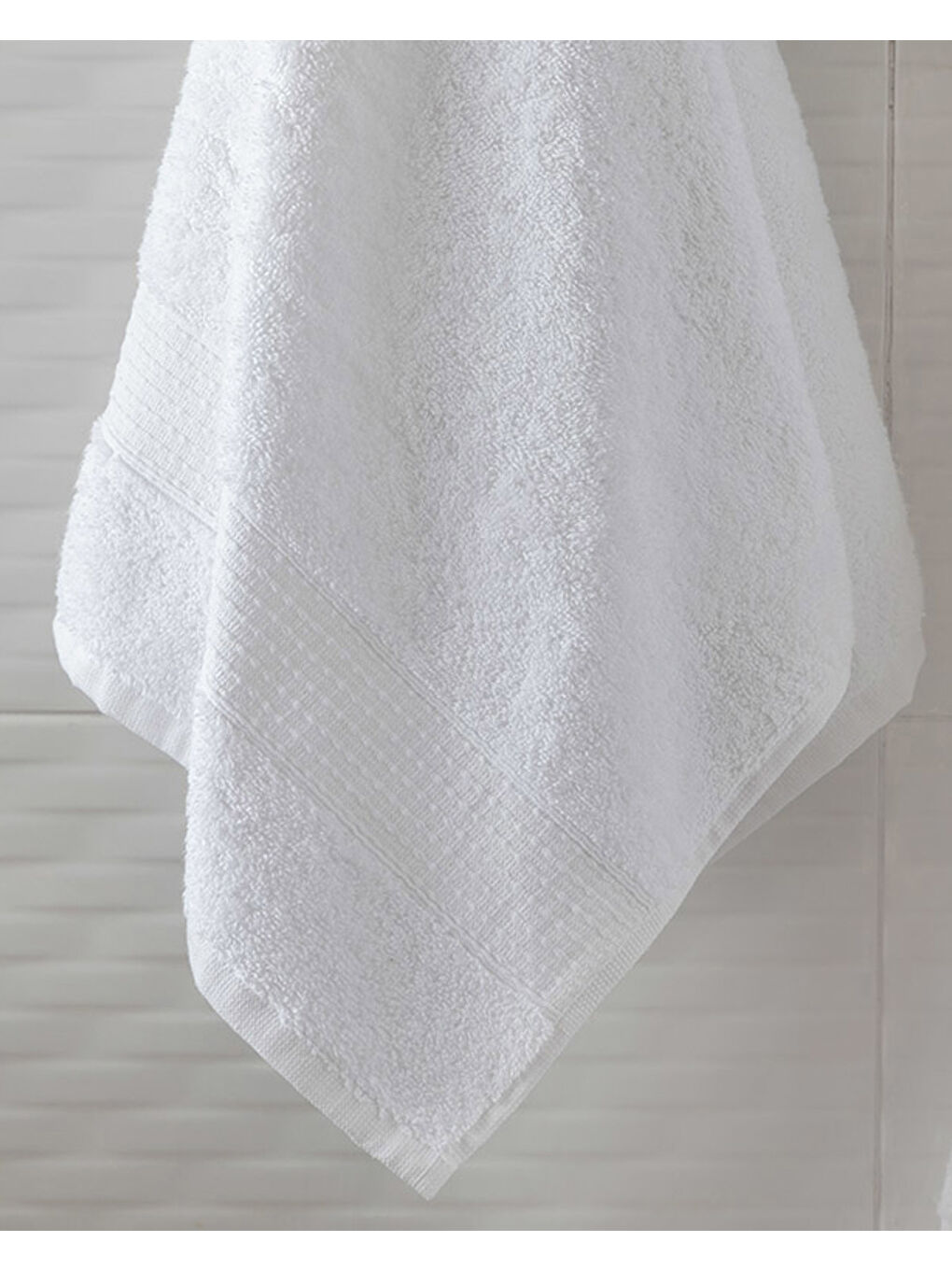Pure Basic Pamuk Yüz Havlusu 50x90 cm Beyaz-1