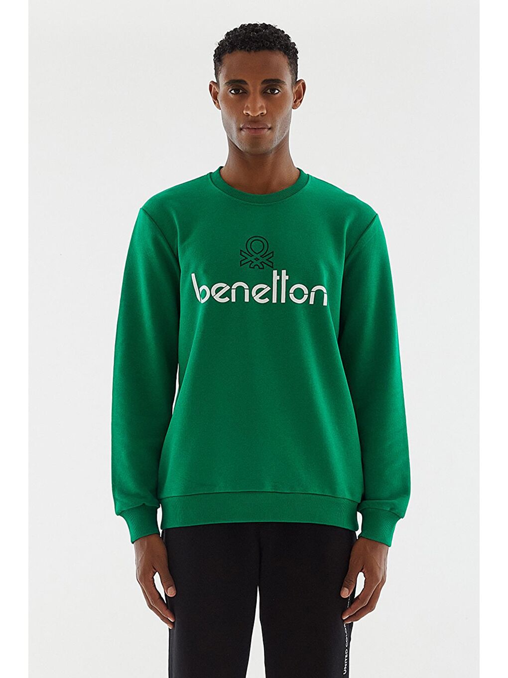 United Colors Of Benetton Yeşil Erkek Sweatshirt