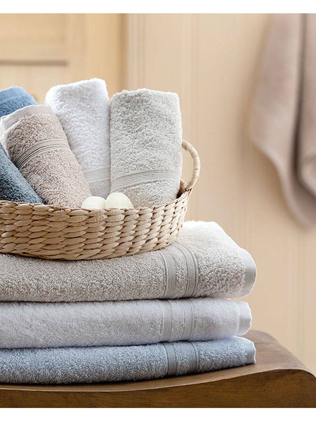 Pure Basic Pamuk Yüz Havlusu 50x90 cm Beyaz-3