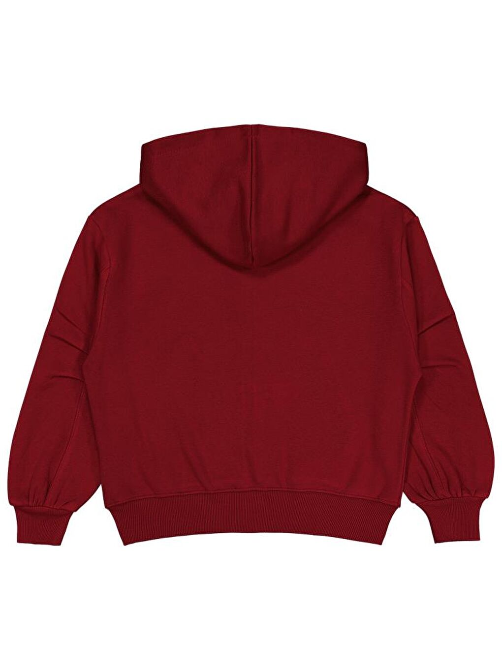 Bordo Girls Düz 6-9 Yaş Hırka