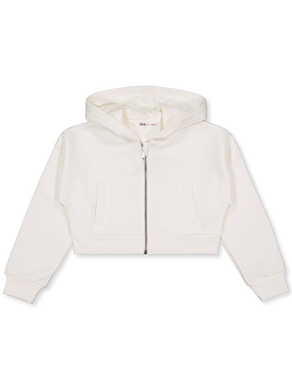 Ekru Girls Düz 10-13 Yaş Hırka