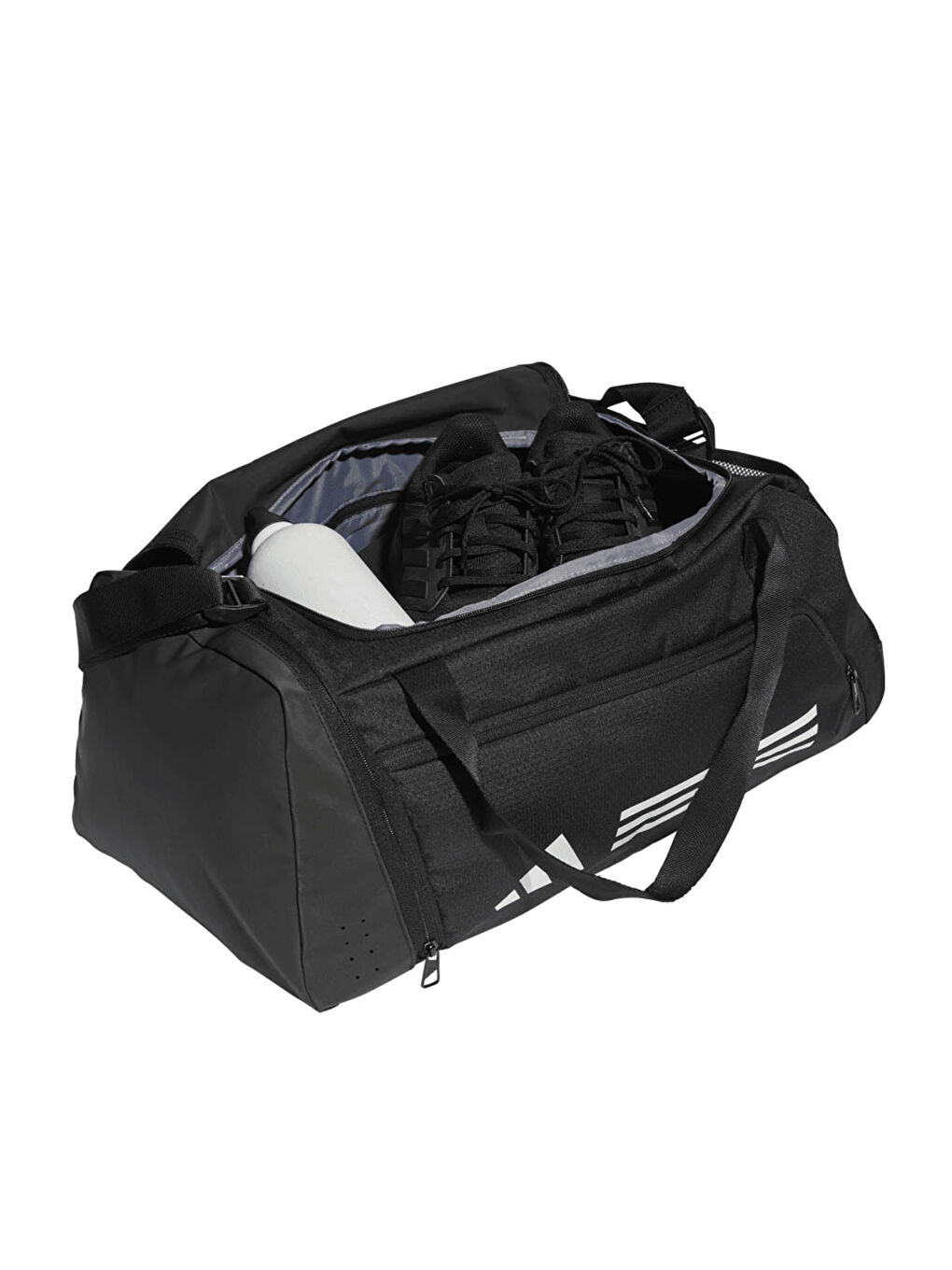 Essentials 3 Stripes Duffel Small Siyah Spor Çantası-1