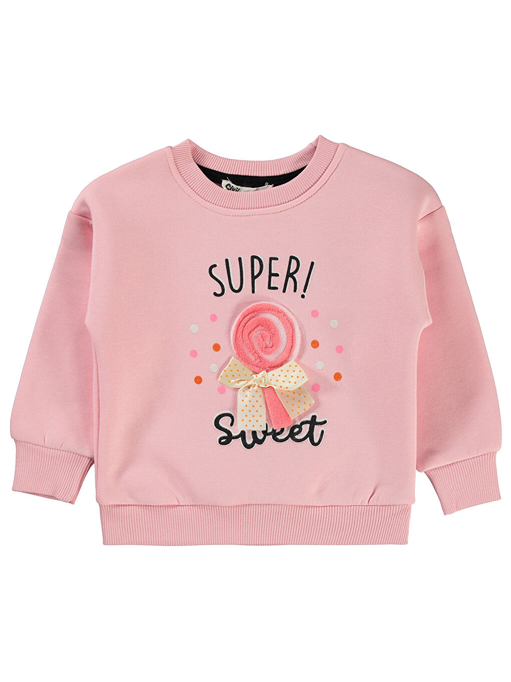 Civil Açık Pembe Girls Kız Çocuk Sweatshirt 2-5 Yaş Açık Pembe