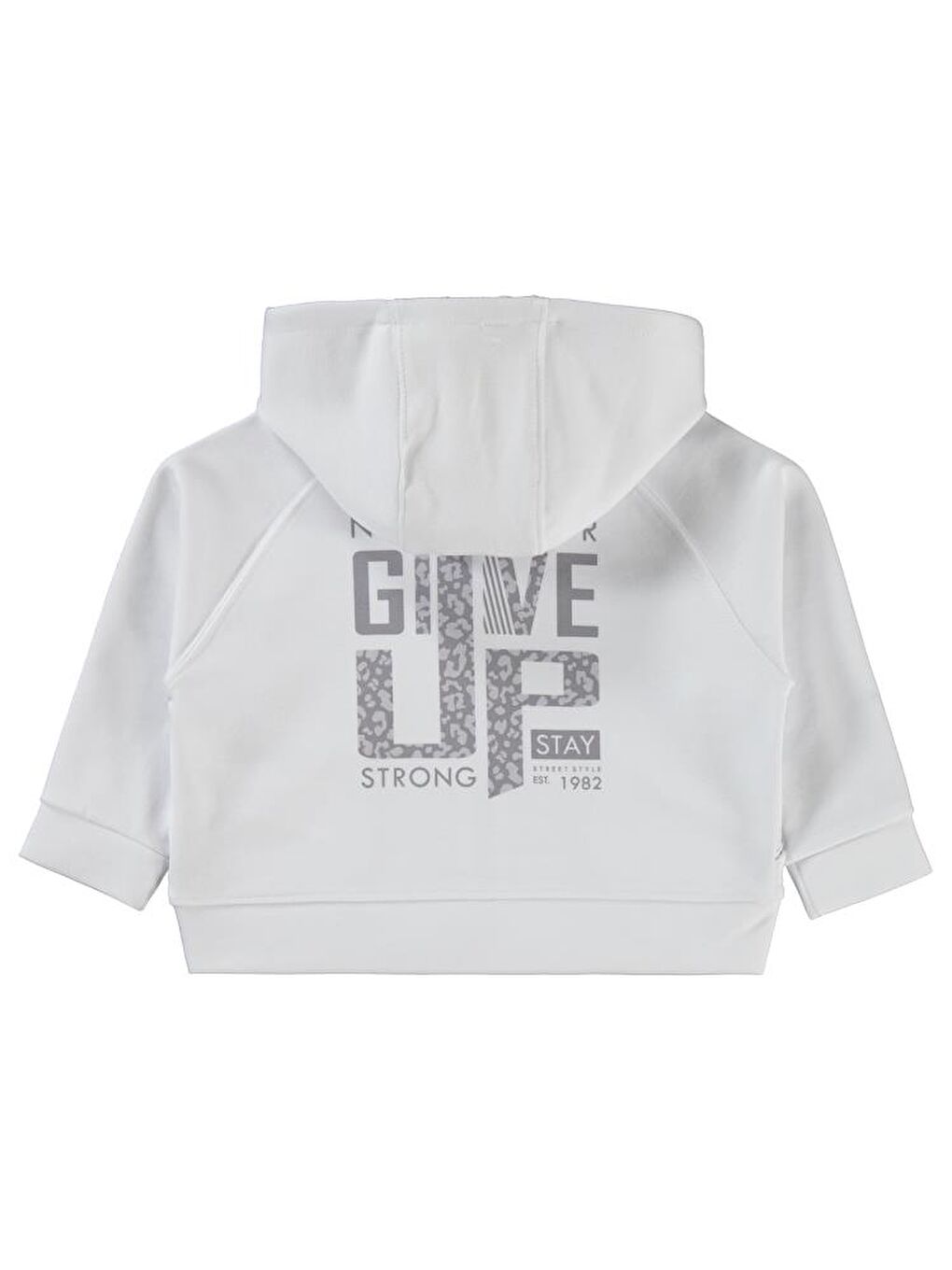 Beyaz Girls Leopar Baskılı 2-5 Yaş Hırka-1