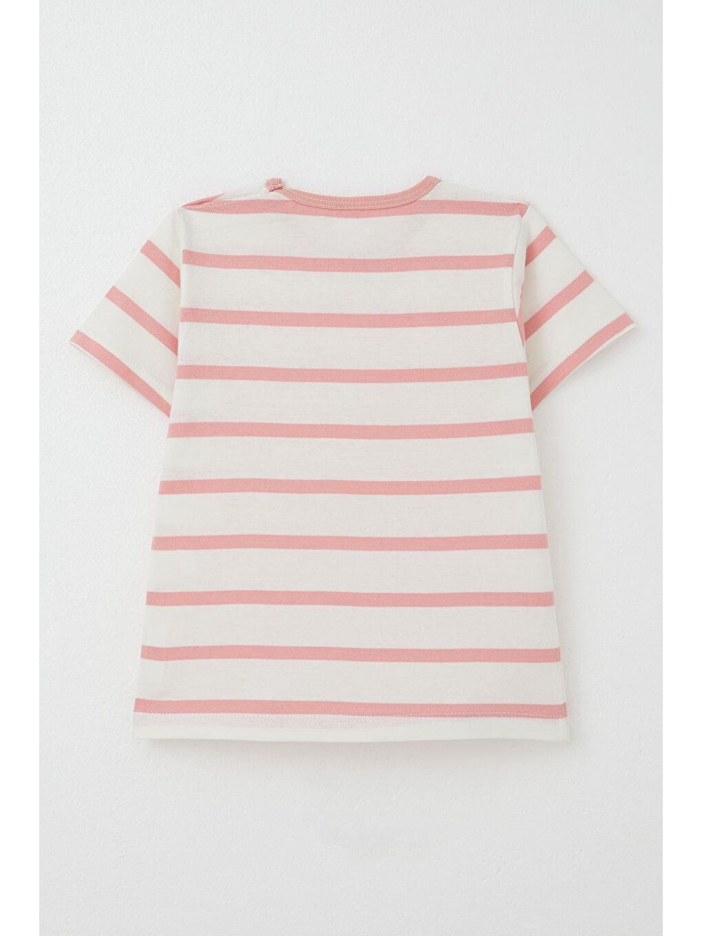 Kız Çocuk Tişört Patlı Çizgili Ekru (1-4 Yaş)-1