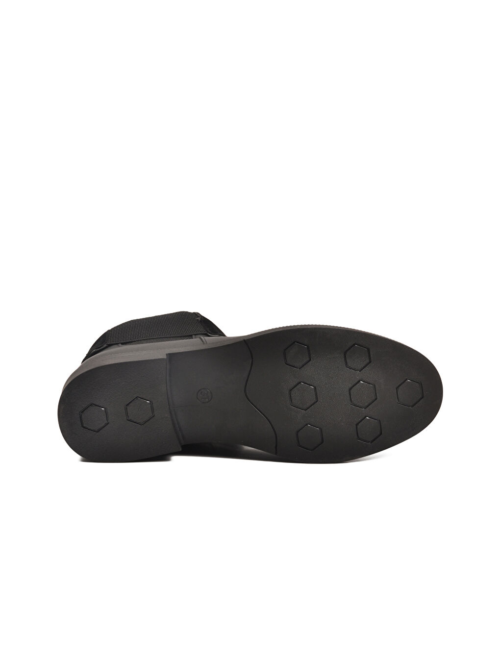 Siyah Cilt Polarlı Kolay Giyilebilir Kaymaz Kadın Chelsea Bot 284097 Z-4