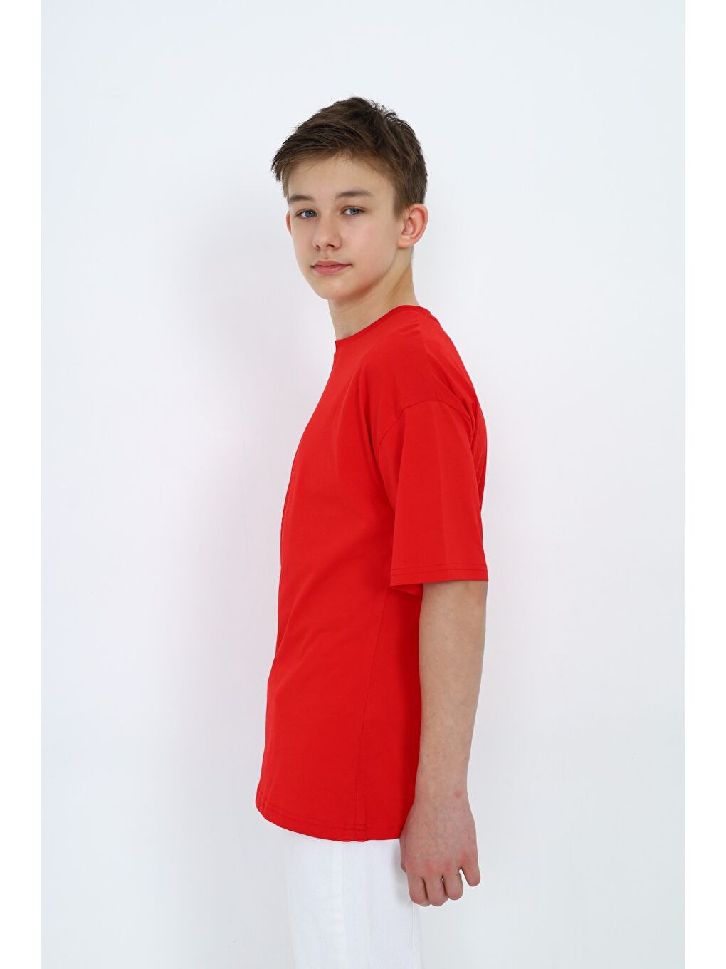 Kırmızı Erkek Çocuk Baskılı Tişört-2