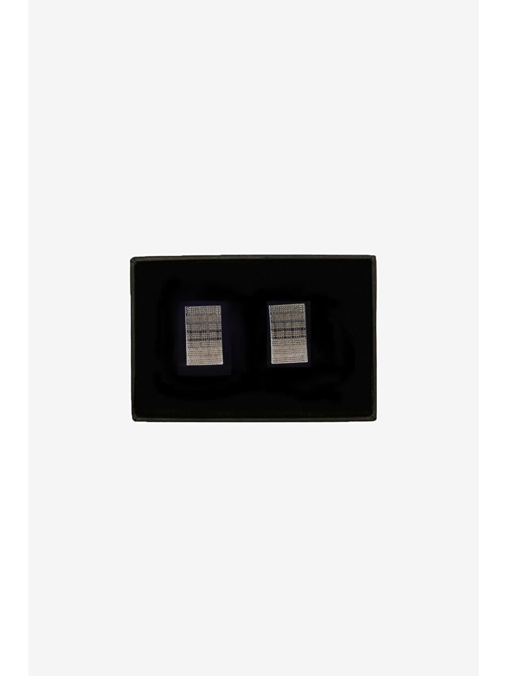 Gri Erkek Gümüş %100 Metal Kol Düğmesi