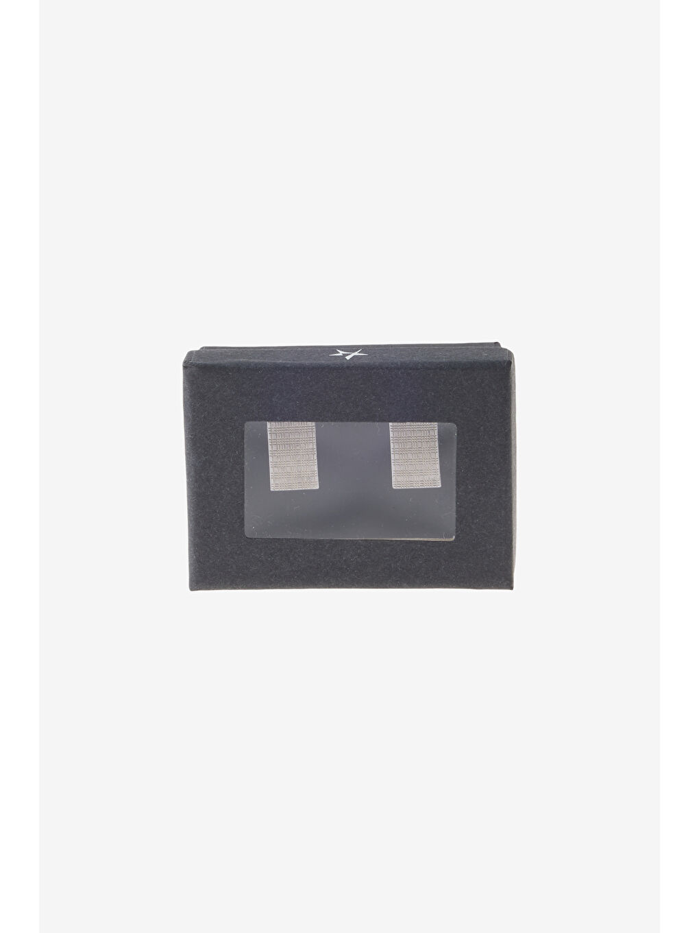 Gri Erkek Gümüş %100 Metal Kol Düğmesi-2