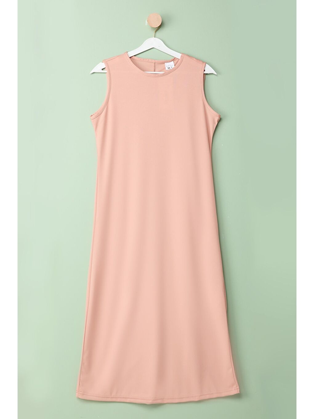 Bisiklet Yaka Kadın Pembe Elbise - 13013