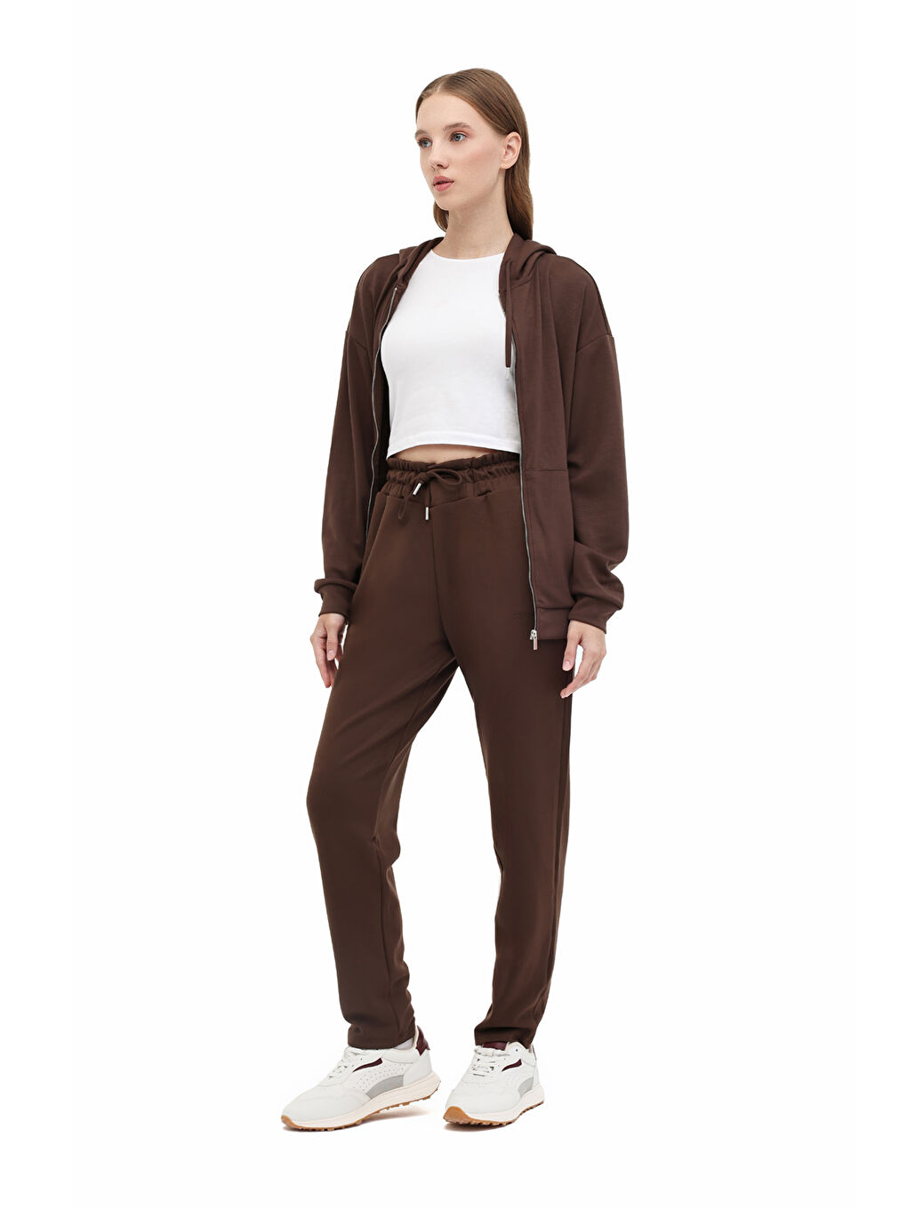 Kahverengi WB 22CARLA-P CT693 5PR KAHVERENK Kadın Eşofman Altı-2