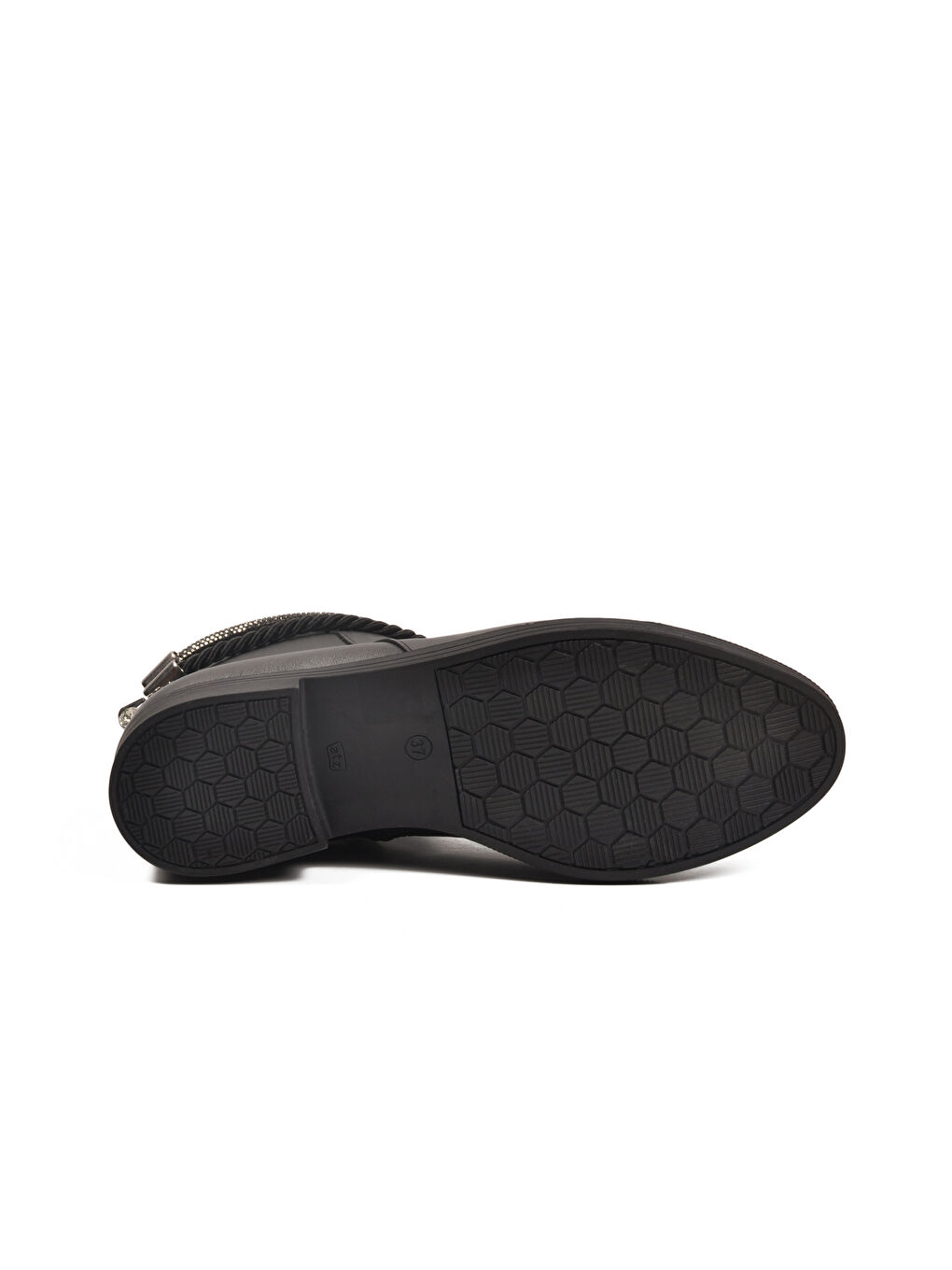 Siyah Cilt Fermuarlı Kaymaz Bot 325126 Z-4