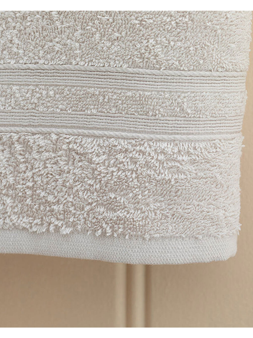 Pure Basic Pamuk Yüz Havlusu 50x90 cm Bej-1