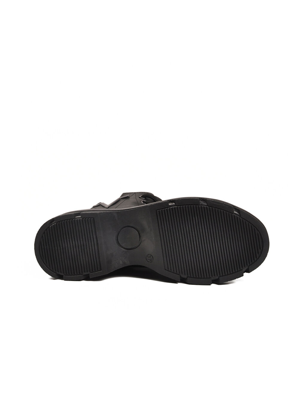 Siyah Cilt Bağcıklı Fermuarlı Polarlı Kaymaz Kadın Bot 351071 Z-4