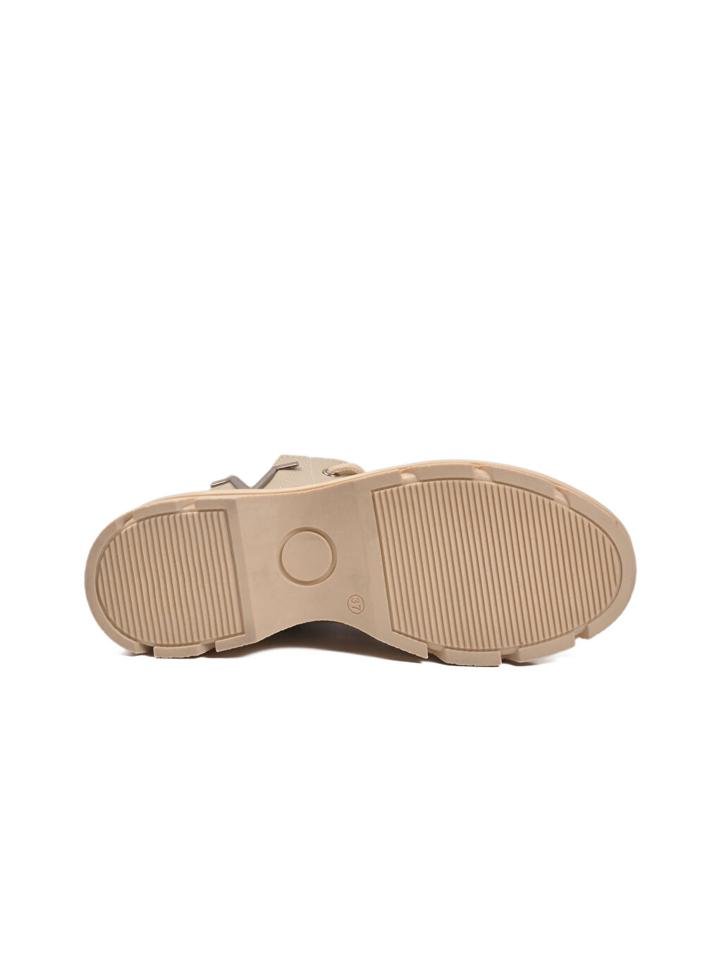 Bej Cilt Bağcıklı Fermuarlı Polarlı Kaymaz Kadın Bot 351071 Z-4