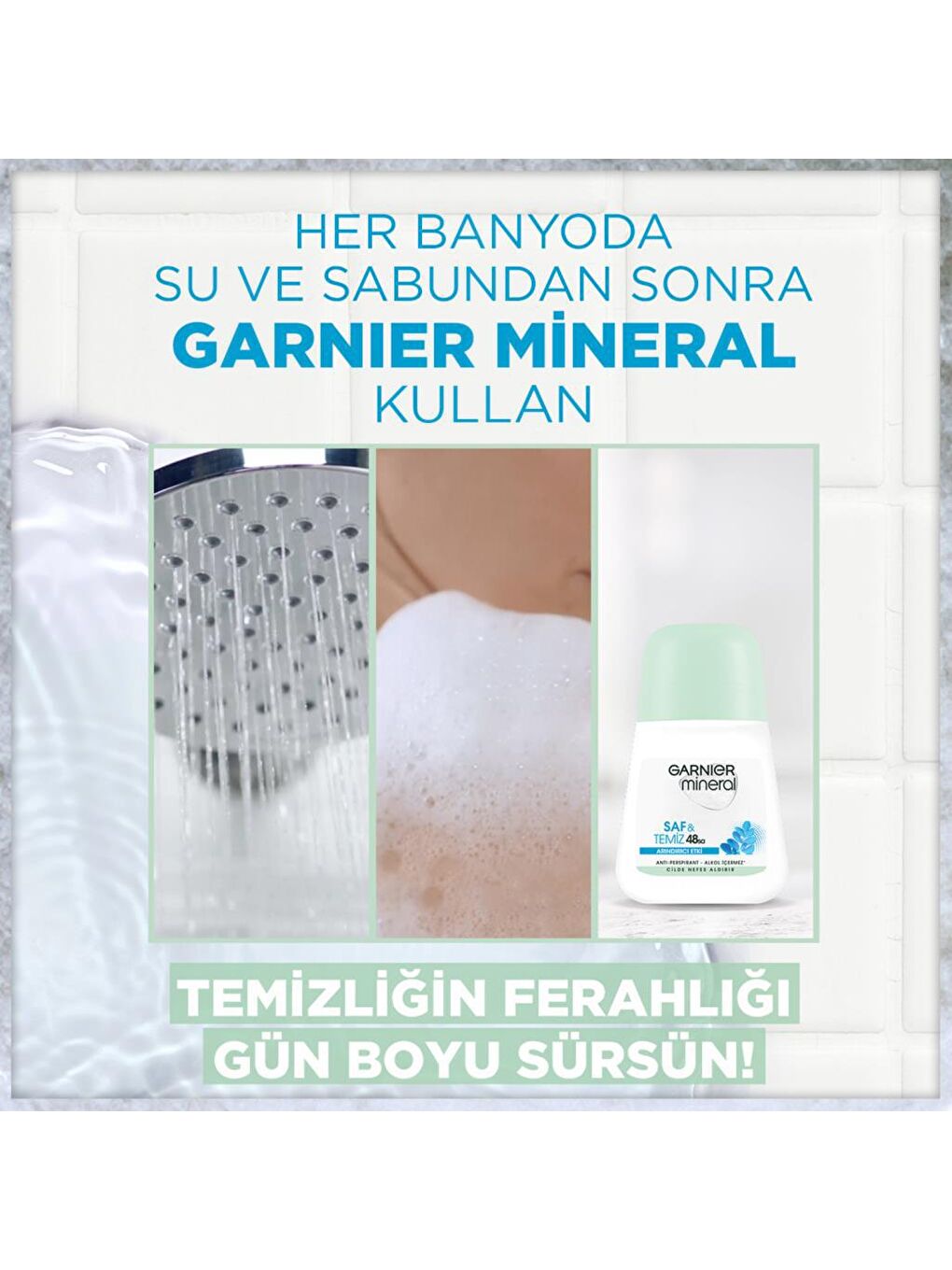 GARNIER Şeffaf Mineral Saf&Temiz Roll-On Deodorant 50 ml - 4