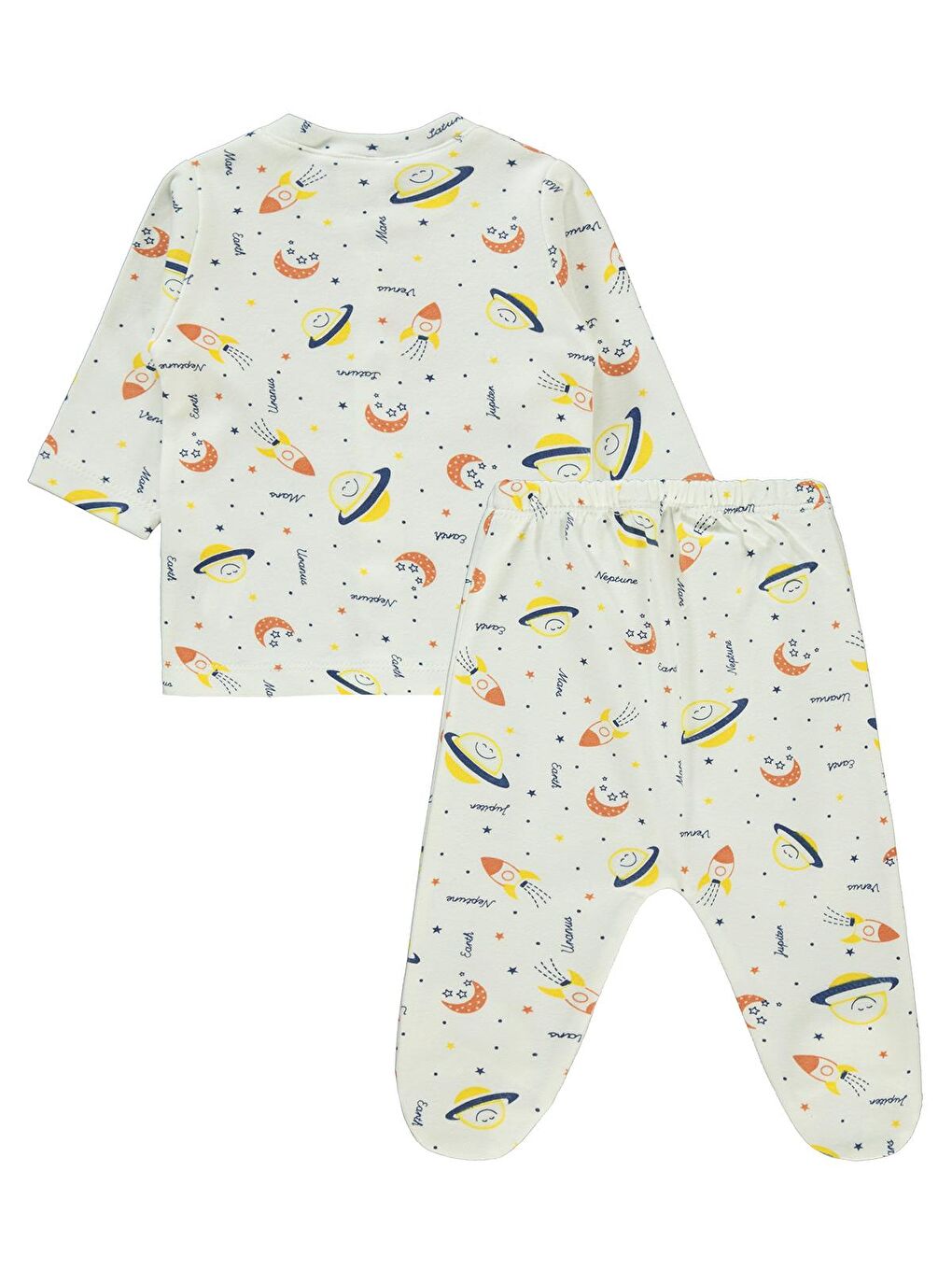 Civil Turuncu Baby Erkek Bebek Pijama Takımı 1-6 Ay Turuncu - 1