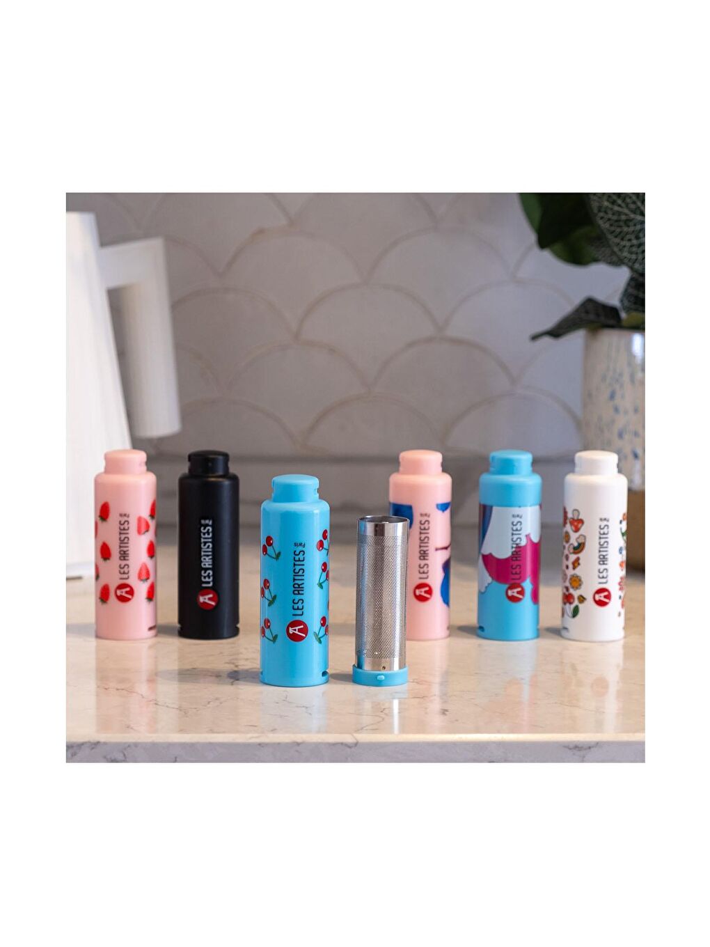 Kırmızı Çelik Termos İçin Çay Demleme Aparatı Strawberry-2