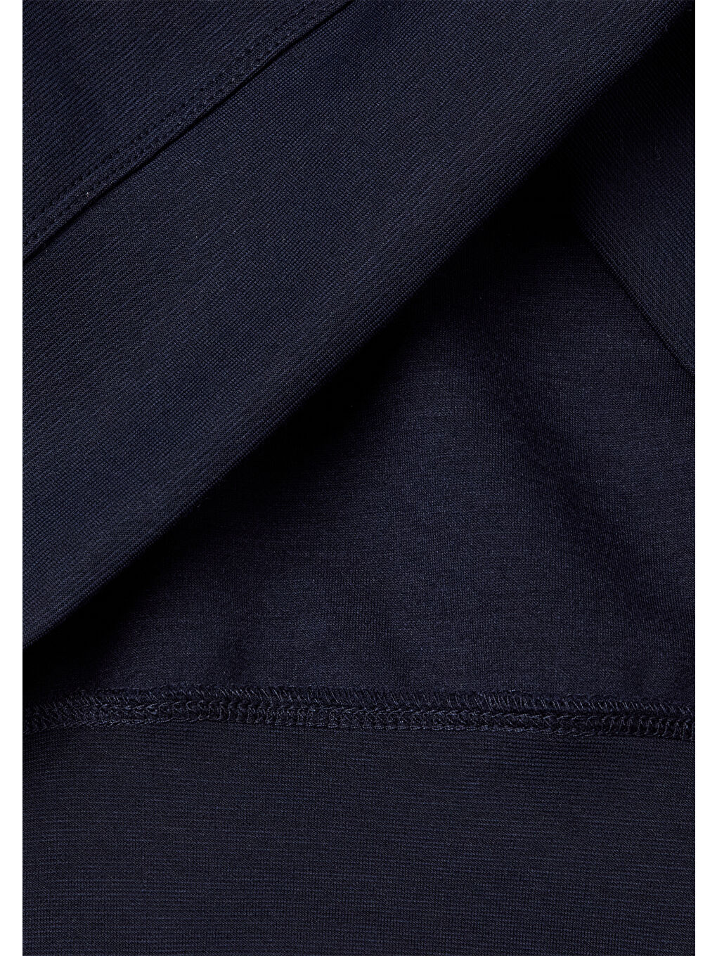 Kadın Lacivert Pamuk ve Modal Karışımlı Arkası İşlemeli Bisiklet Yaka Sweatshirt-2