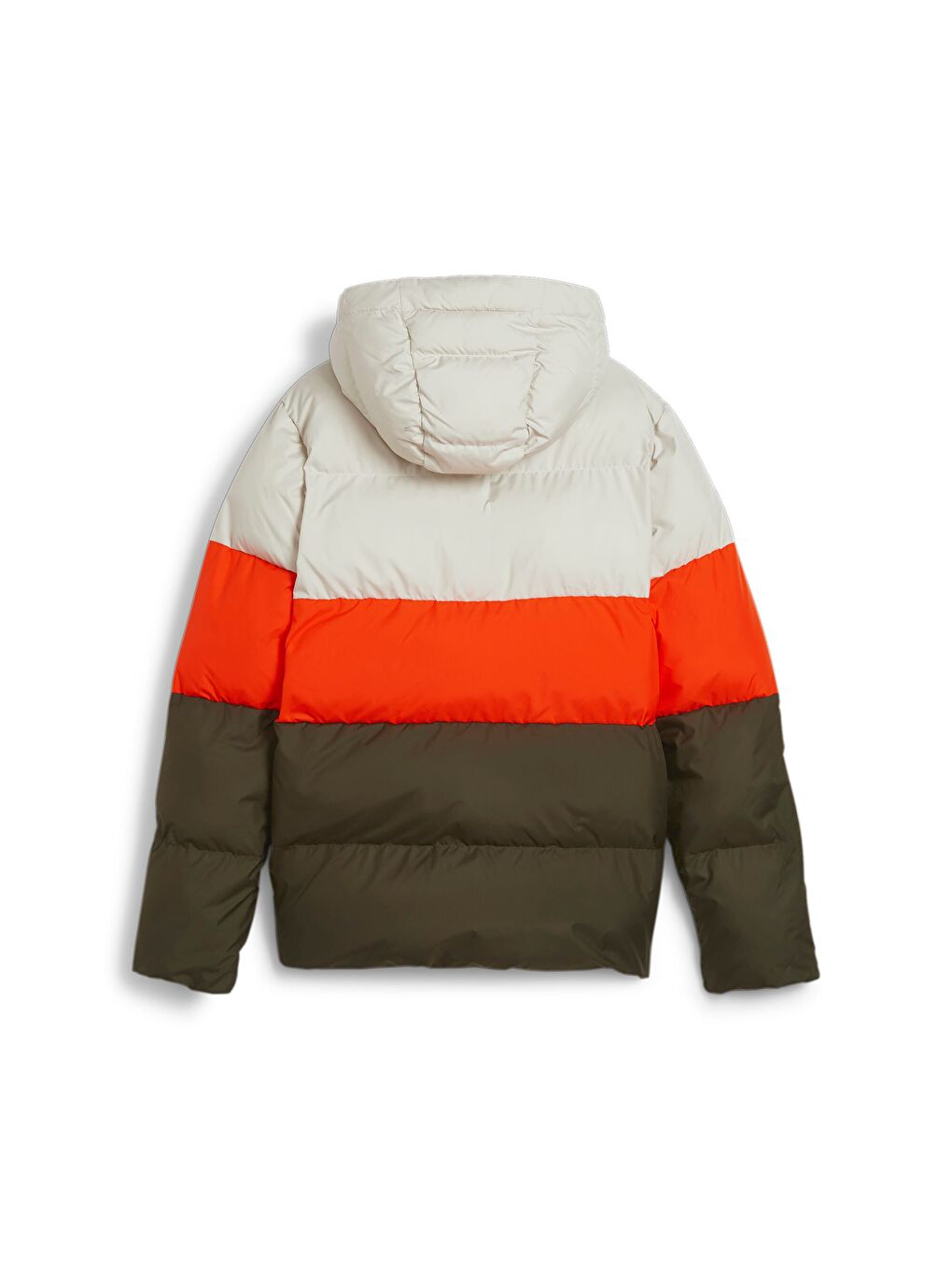 Yeşil Poly Genç Kapüşonlu Şişme Mont-3