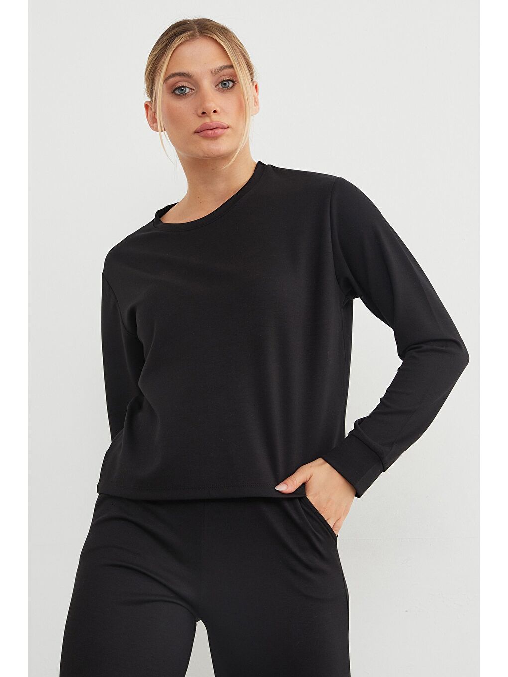 Siyah Basic Modal 2 Li Takım-4