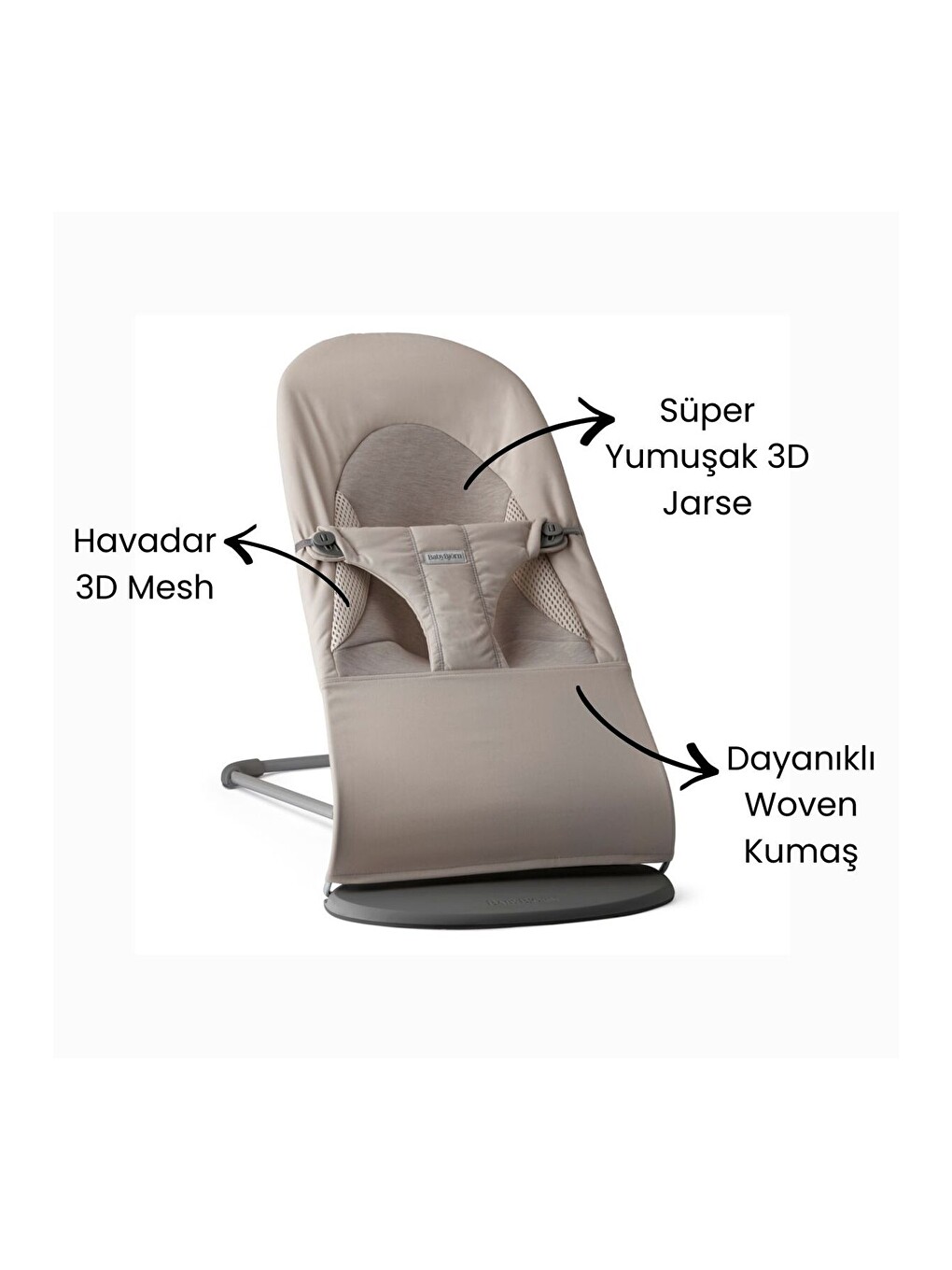 Balance Soft Ana Kucağı Woven Jersey Tri-fabric Sand Grey-2