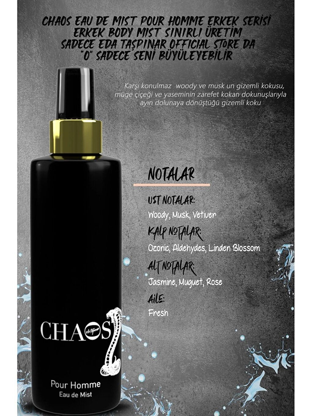 Chaos Pour Homme Body Mist - 200 ml-2