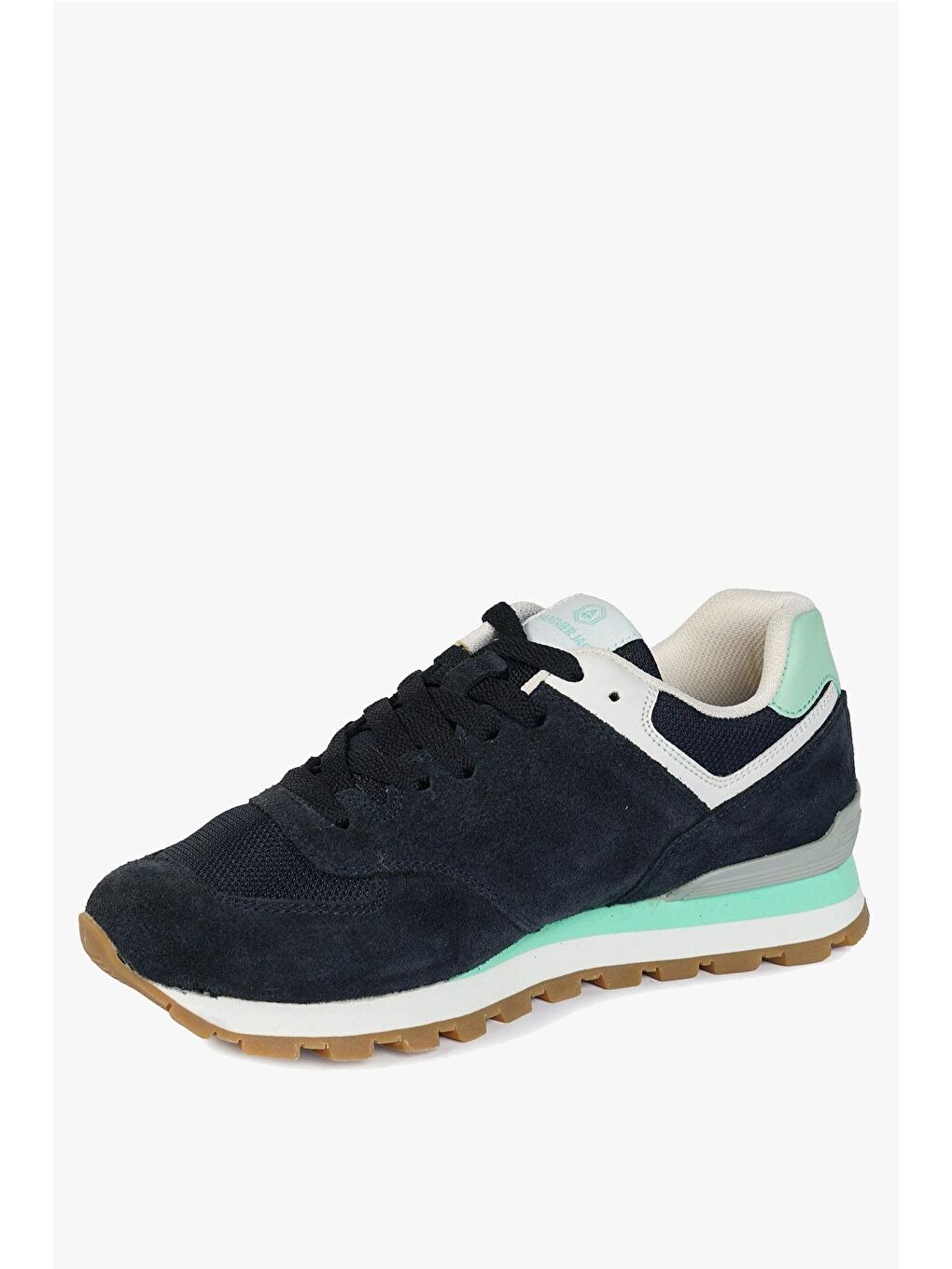 Chile Hakiki Deri Lacivert Mint Kadın Spor Ayakkabı-2