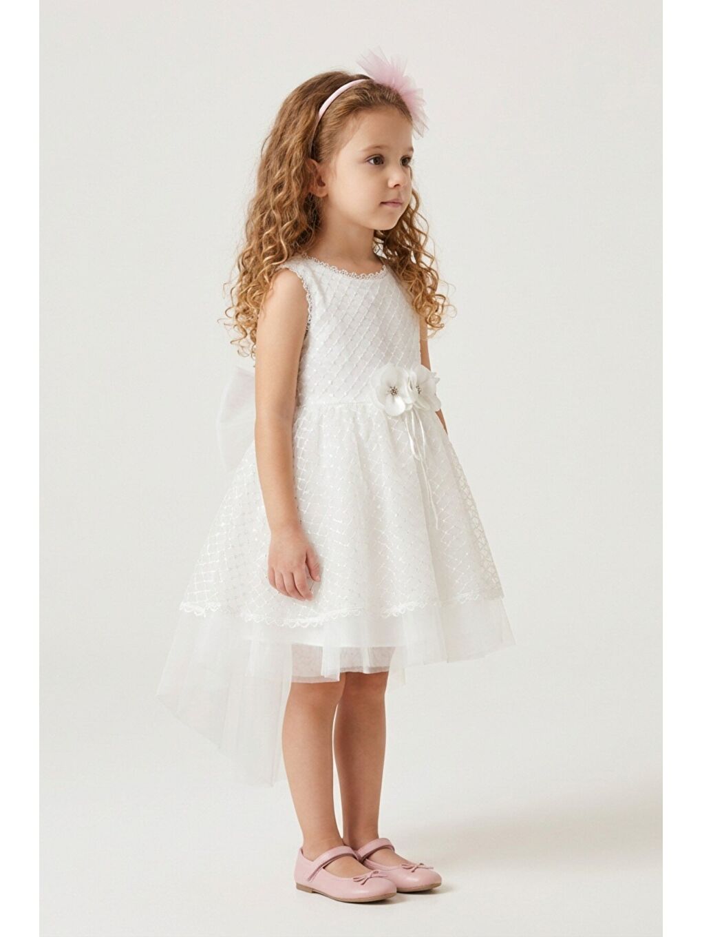 Ekru Kız Çocuk Abiye-2