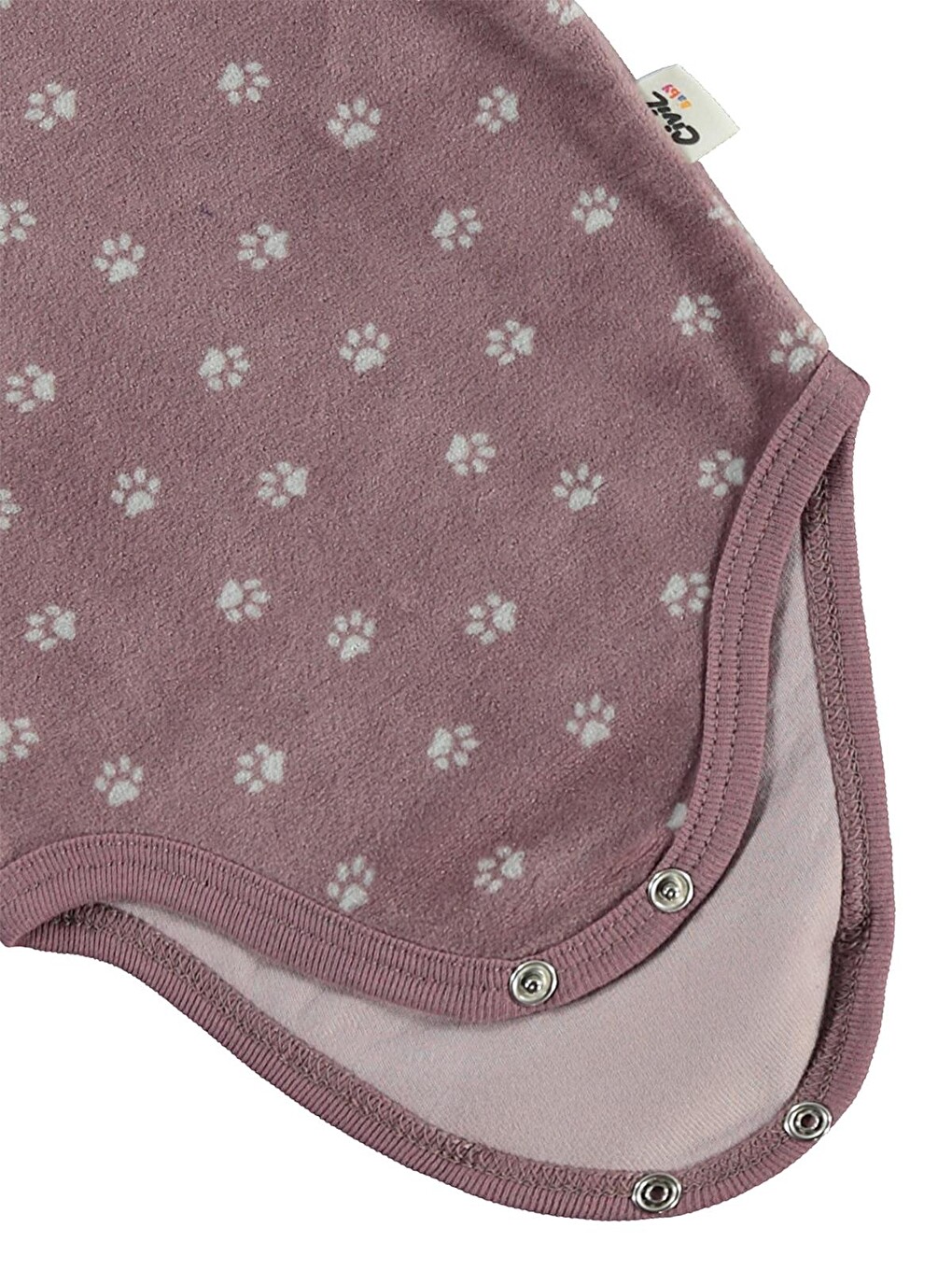 Kahverengi Baby Mini Pati Empirme 1-18 Ay Çıtçıtlı Badi - Kahve-2