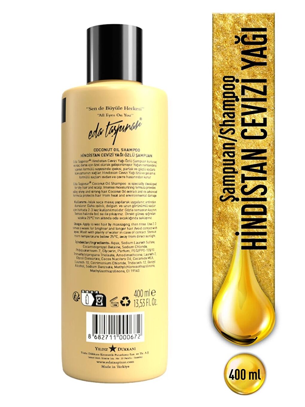 Hindistan Cevizi Yağı Özlü Şampuan - 400 ml-1