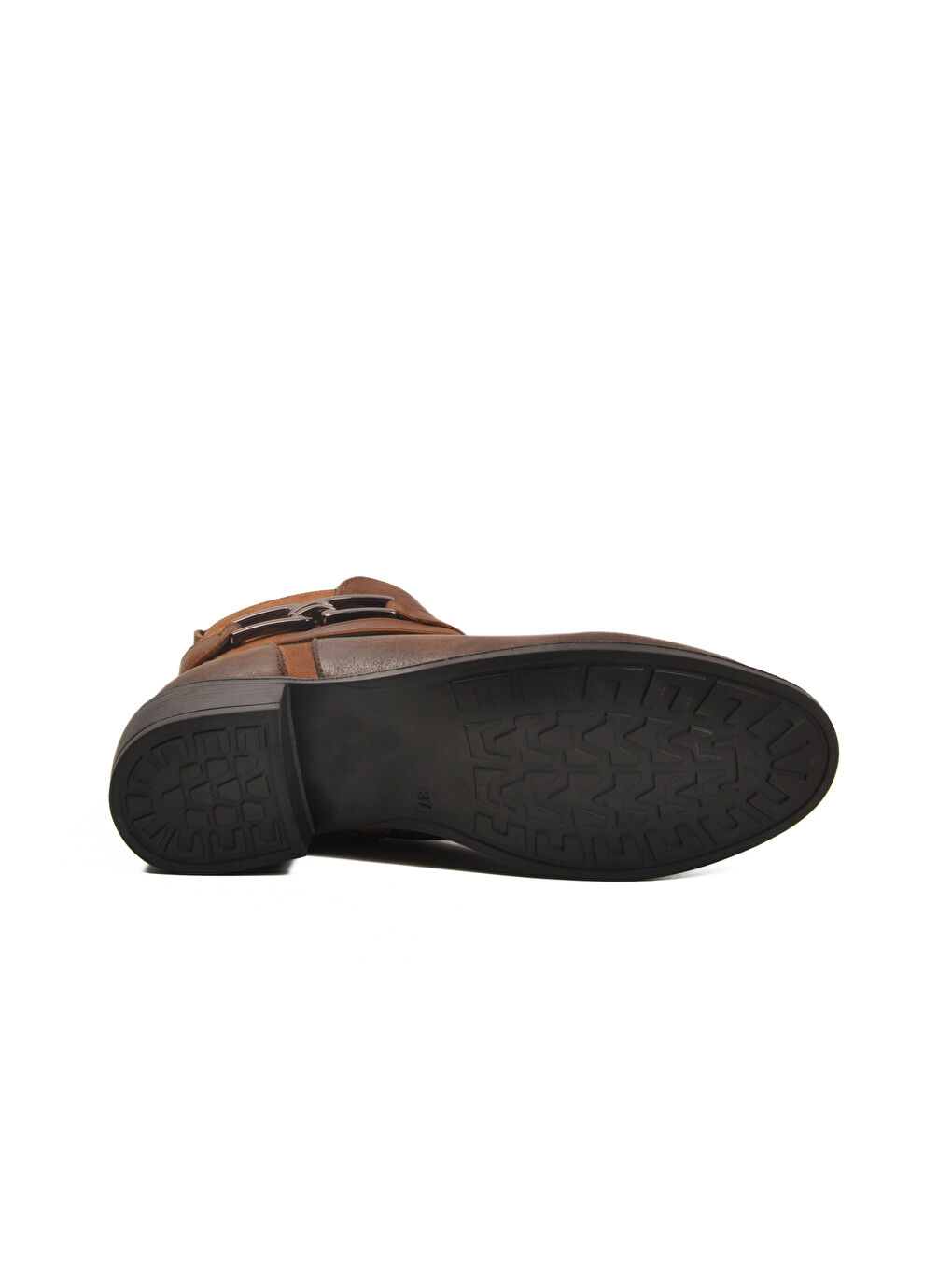 Kahverengi Taba Zümrüt İçi Kürklü Fermuarlı Kaymaz Kadın Bot 547819 Z-4