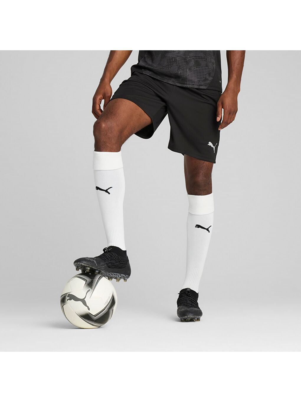 Siyah teamCUP Football Erkek Şort-4