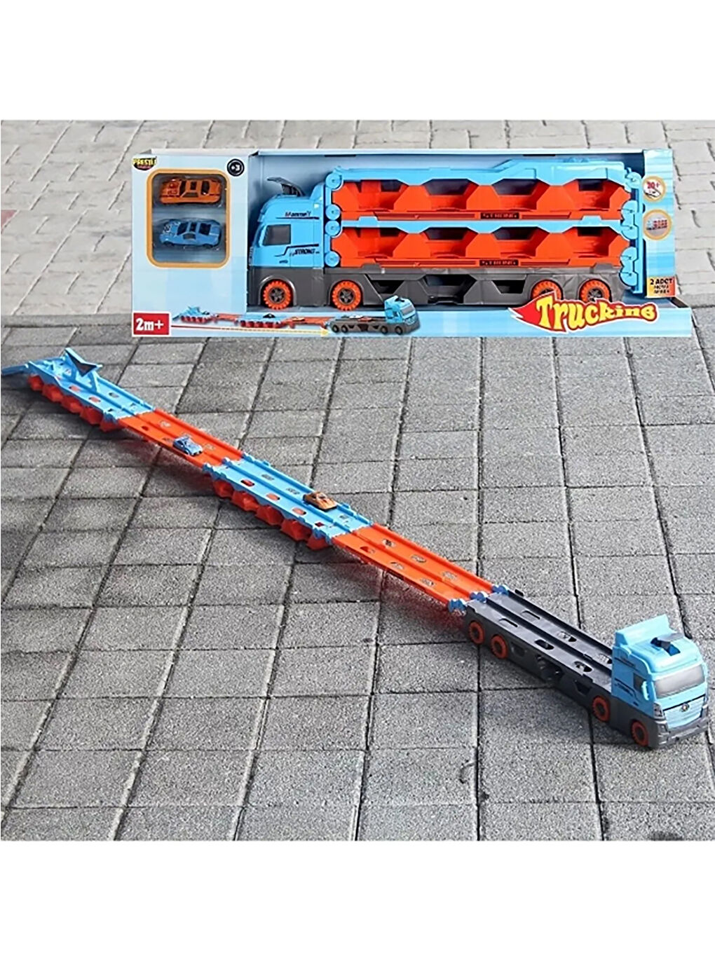 Yarış Pisti Özellikli Araç Taşıyıcı Tır Mavi-2