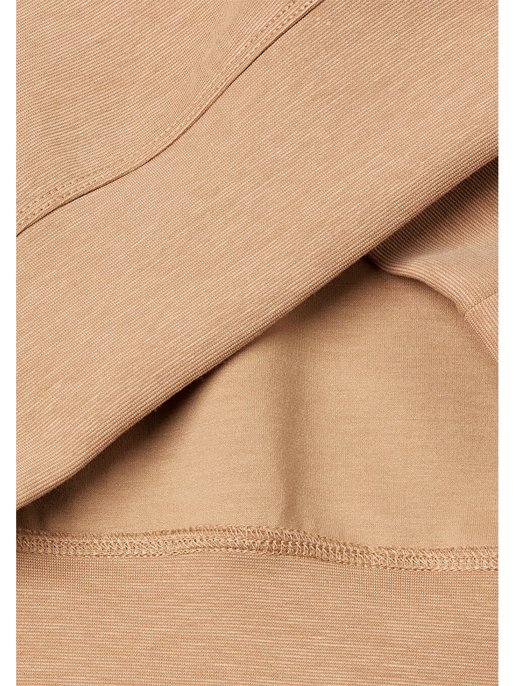 Kadın Bej Pamuk ve Modal Karışımlı Arkası İşlemeli Bisiklet Yaka Sweatshirt-2