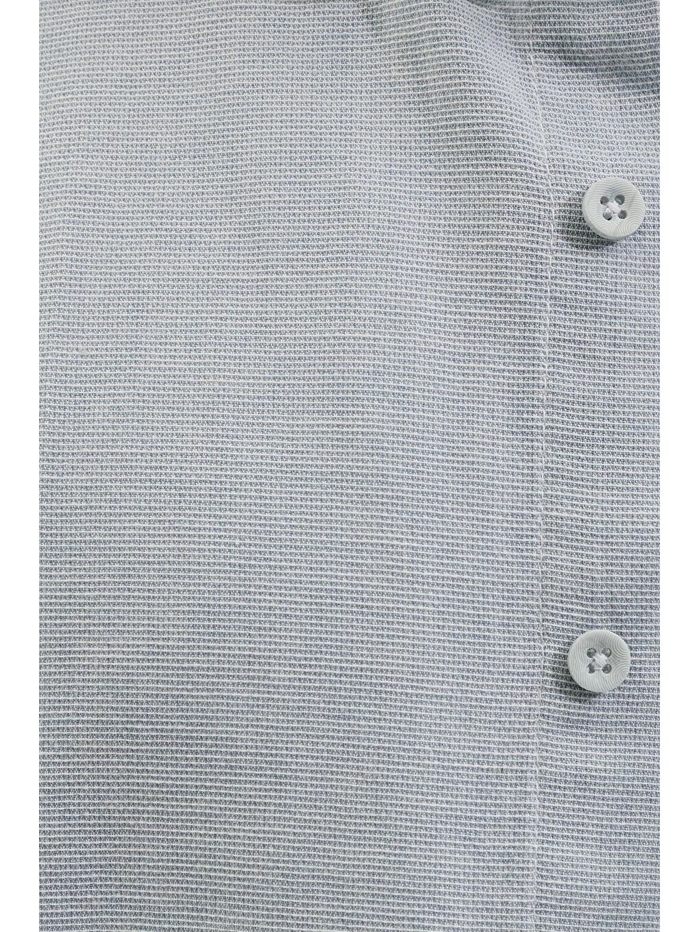 Erkek Relax Fit Rahat Kalıp Uzun Kollu %100 Pamuk Düğmeli Spor Yaka Mavi Gömlek-5